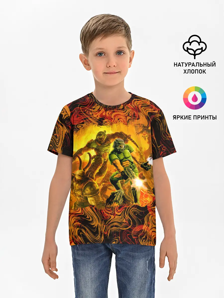 Детская базовая футболка / DooM Eternal & 1993