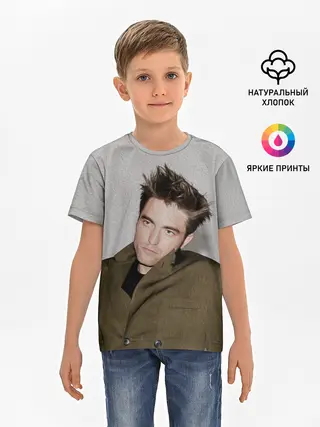 Детская базовая футболка / Роберт Паттинсон
