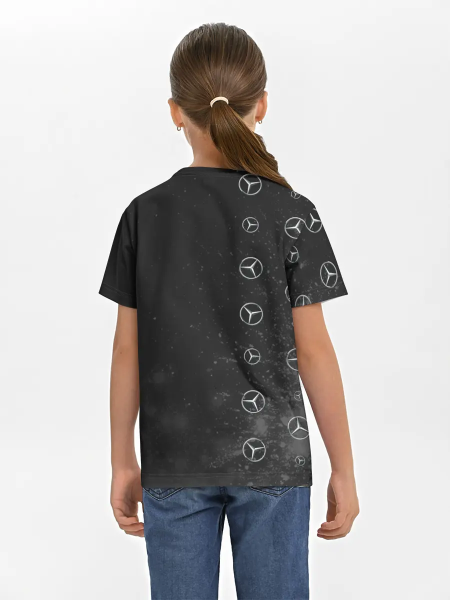 Детская базовая футболка / Мерседес - Взрыв