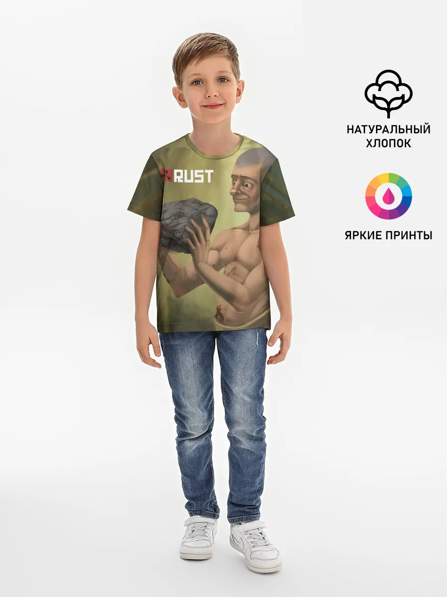 Детская базовая футболка / Rust
