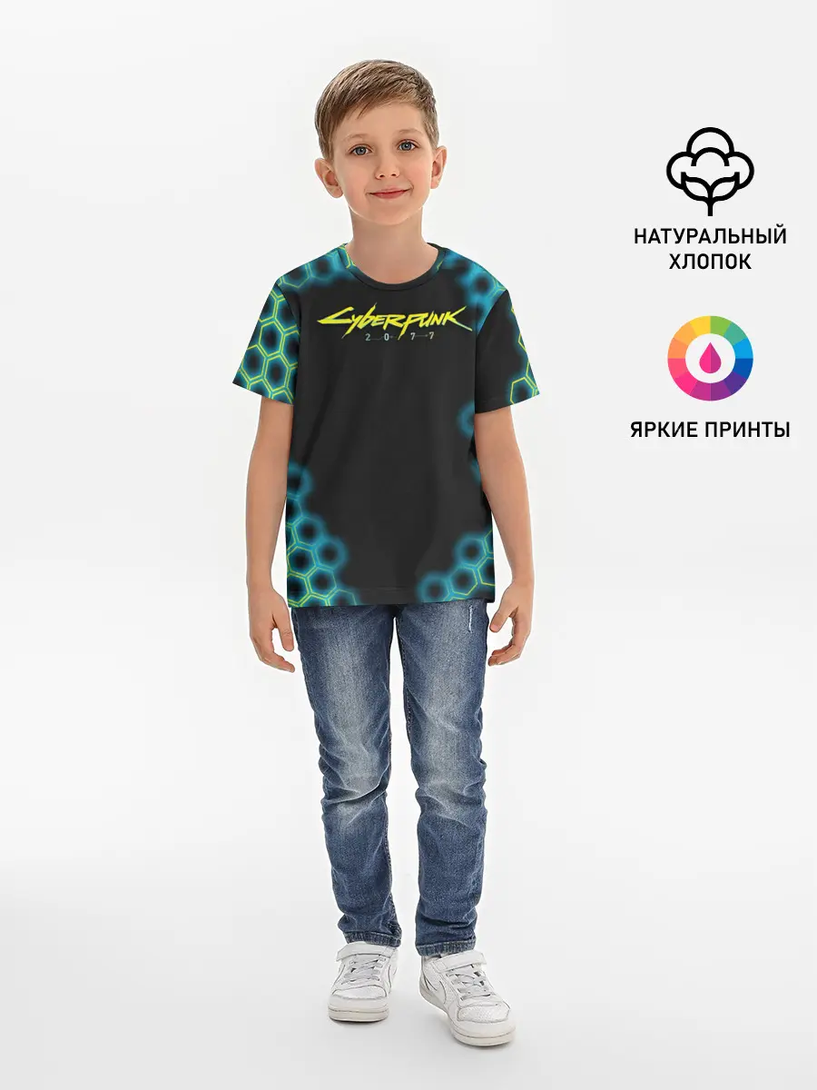 Детская базовая футболка / CYBERPUNK 2077