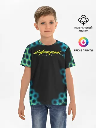 Детская базовая футболка / CYBERPUNK 2077