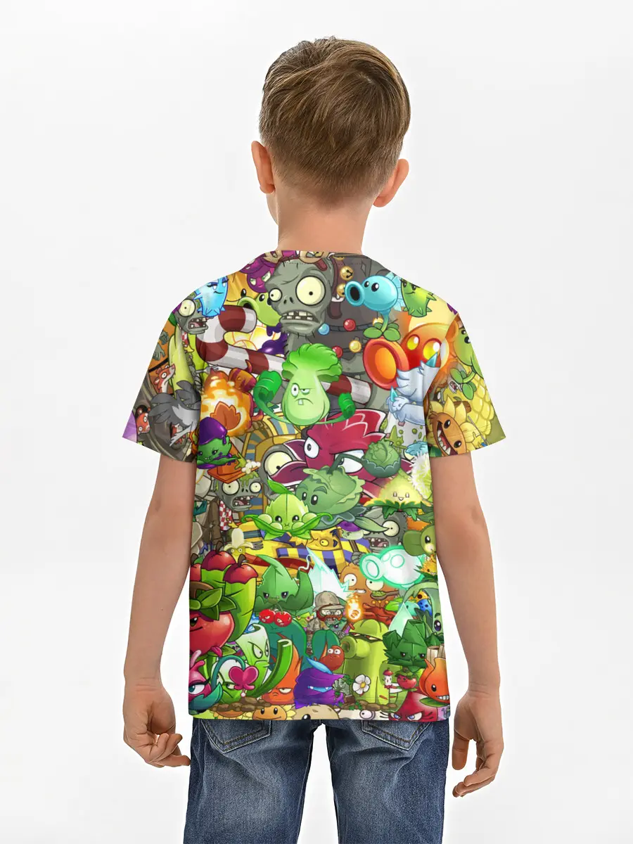 Детская базовая футболка / Plants vs Zombies