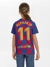 Детская базовая футболка / Неймар Форма Барселона 19/20