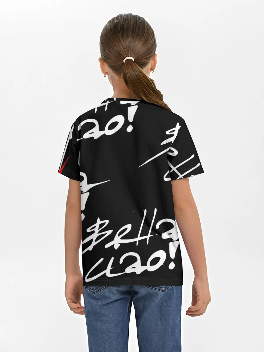 Детская базовая футболка / Бумажный дом, Белла чао