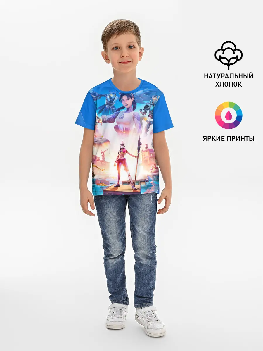 Детская базовая футболка / FORTNITE