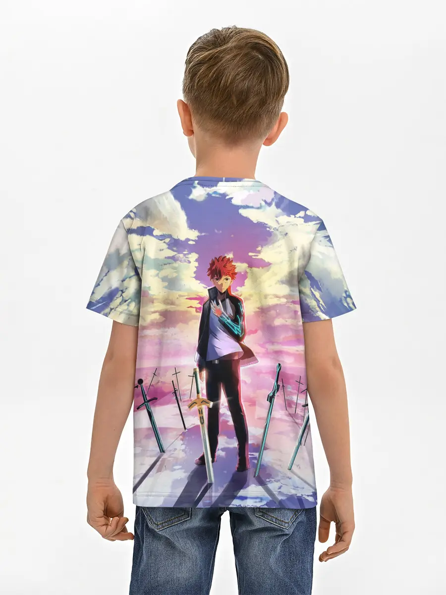 Детская базовая футболка / Emiya Shirou