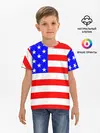 Детская базовая футболка / АМЕРИКАНСКИЙ ФЛАГ