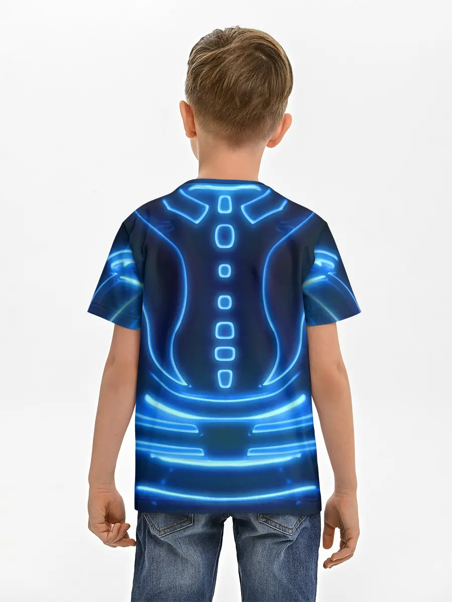 Детская базовая футболка / Неоновая броня | Neon Armor