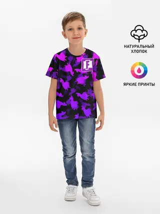 Детская базовая футболка / Fortnite