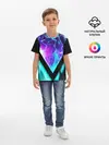 Детская базовая футболка / NEON GEOMETRY