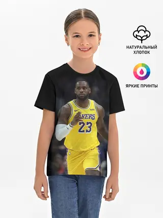 Детская базовая футболка / Леброн Джеймс