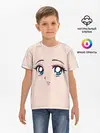 Детская базовая футболка / Surprised anime face