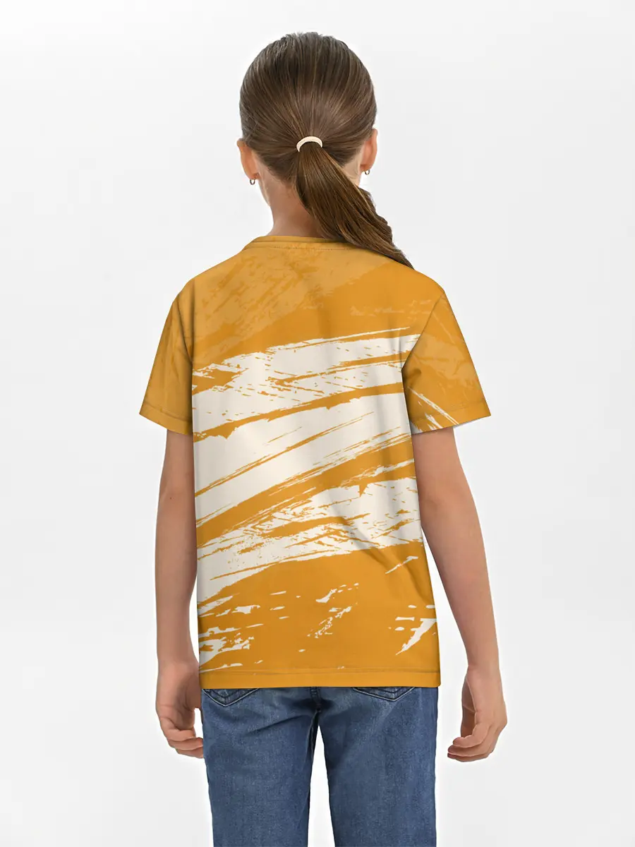 Детская базовая футболка / Хвост Феи оранжевые тона