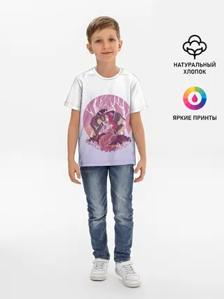 Детская базовая футболка / Принцесса и олень