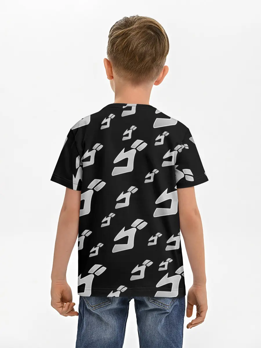 Детская базовая футболка / Джоджо герои цветные