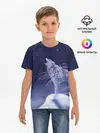 Детская базовая футболка / WOLF WHITE