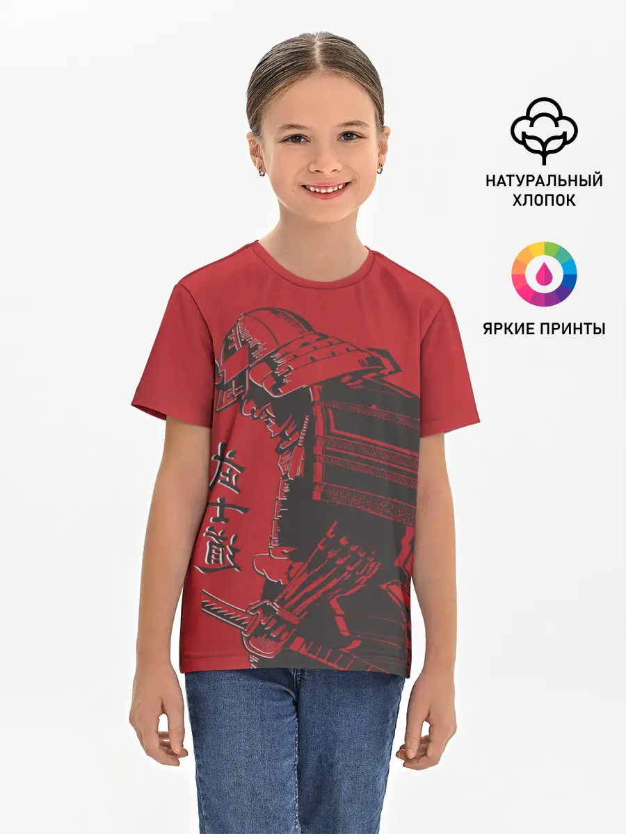 Детская базовая футболка / Самурай