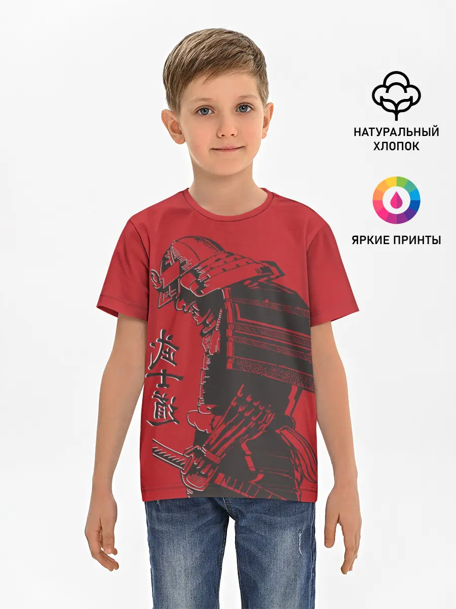 Детская базовая футболка / Самурай
