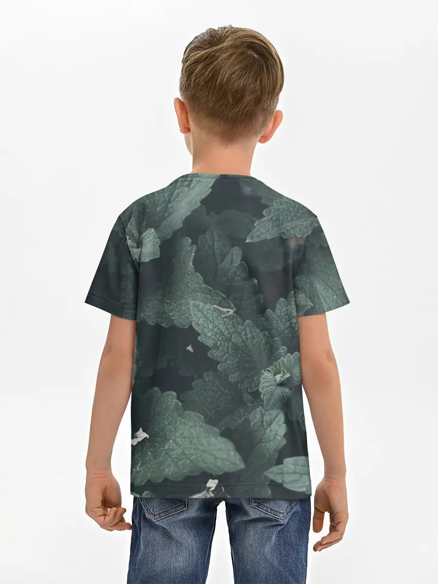 Детская базовая футболка / Мята.