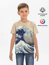 Детская базовая футболка / Kanagawa Wave Art
