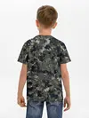 Детская базовая футболка / Камуфляж с кабаном