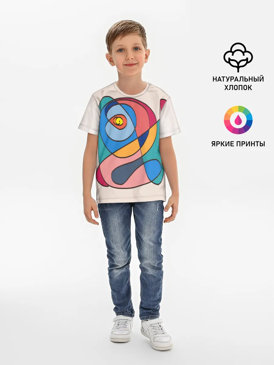Детская базовая футболка / Абстракция полет фантазии