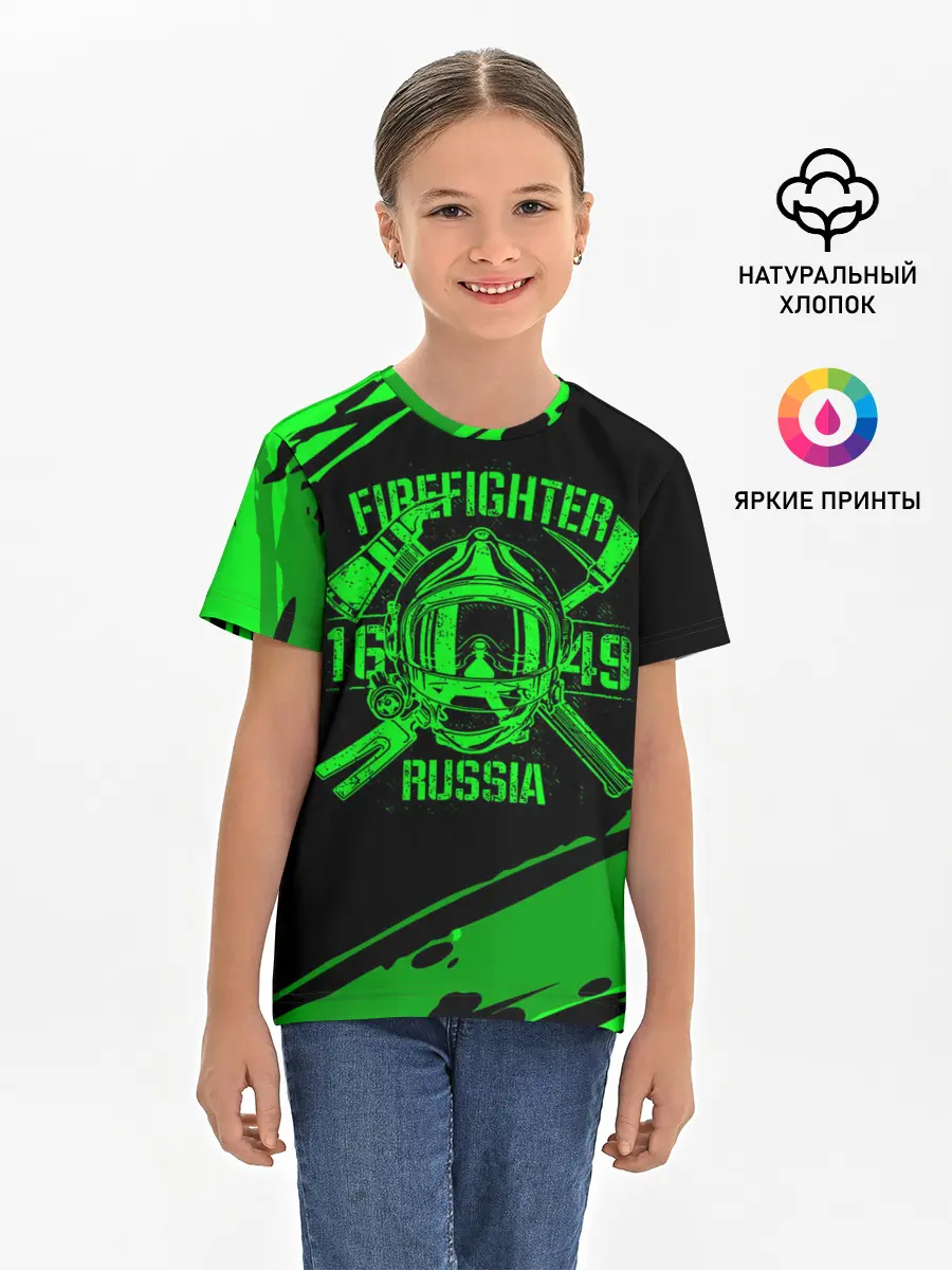 Детская базовая футболка / FIREFIGHTER 1649 RUSSIA