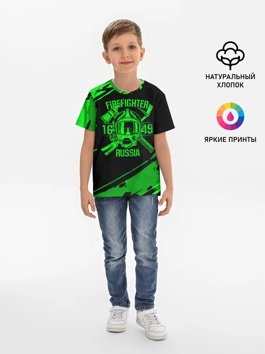 Детская базовая футболка / FIREFIGHTER 1649 RUSSIA