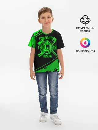 Детская базовая футболка / FIREFIGHTER 1649 RUSSIA