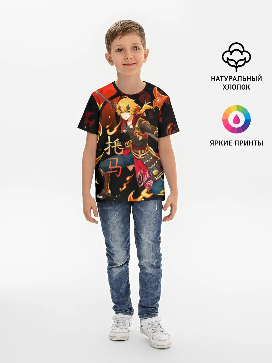 Детская базовая футболка / Геншин импакт: Тома
