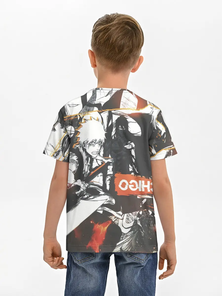 Детская базовая футболка / Bleach Блич Ичиго Курасаки