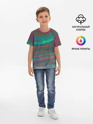 Детская базовая футболка / ГЛИТЧ | ПОМЕХИ