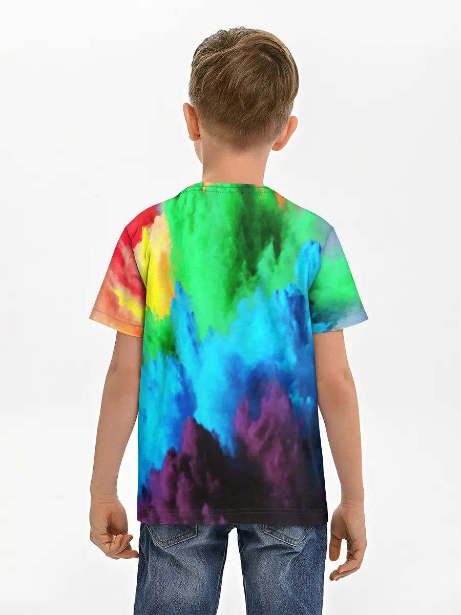 Детская базовая футболка / РАЗНОЦВЕТНЫЕ КРАСКИ