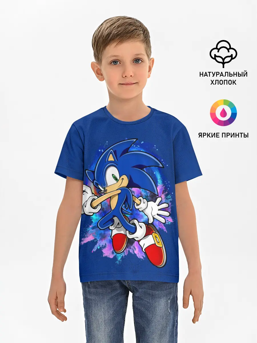 Детская базовая футболка / Sonic