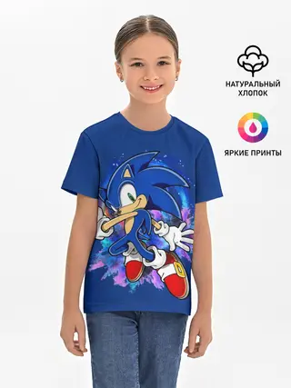 Детская базовая футболка / Sonic