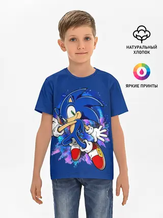 Детская базовая футболка / Sonic