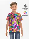 Детская базовая футболка / Котик