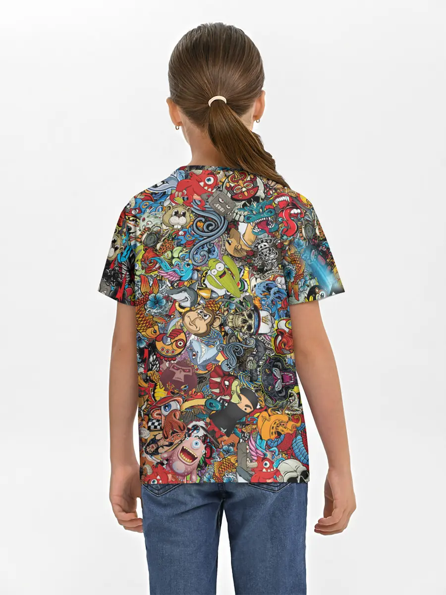 Детская базовая футболка / Стикеры