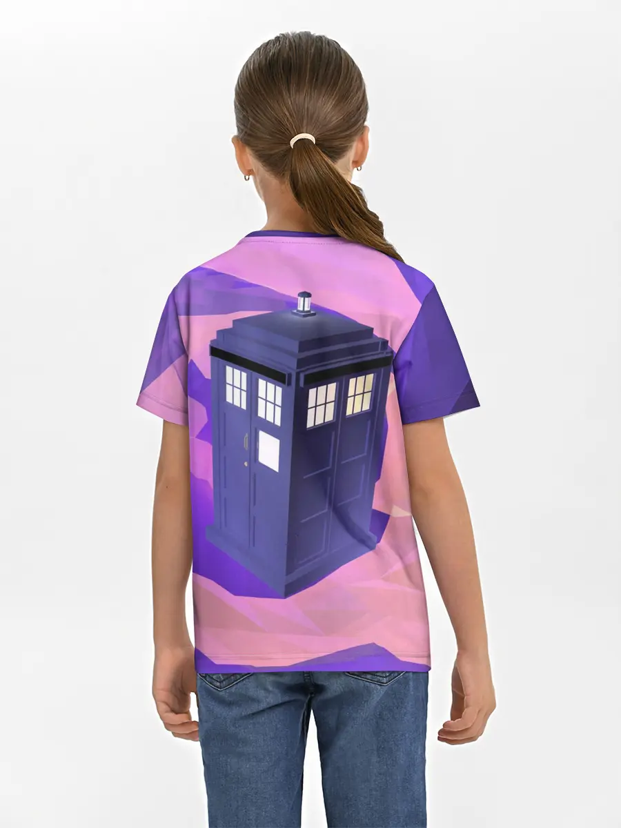 Детская базовая футболка / CRAZY TARDIS