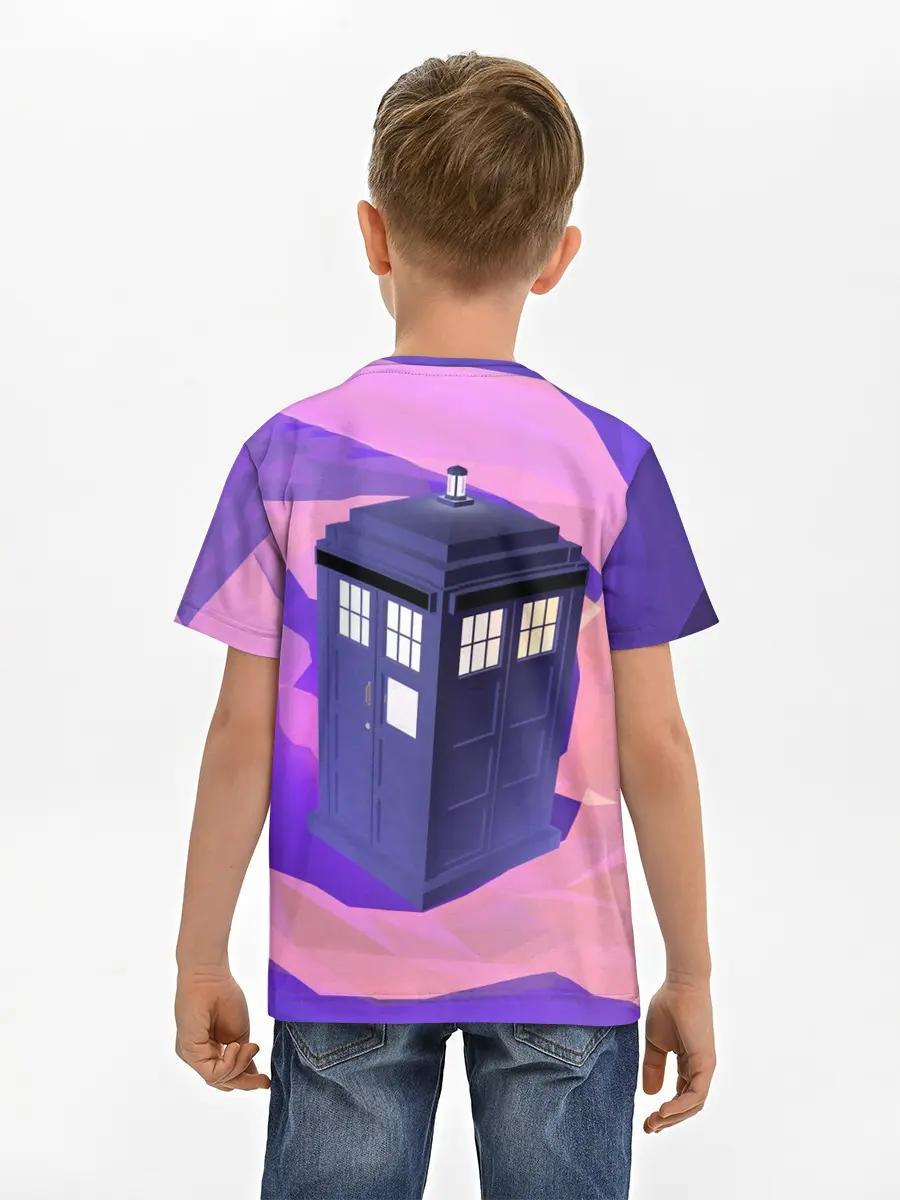 Детская базовая футболка / CRAZY TARDIS
