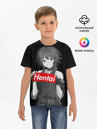 Детская базовая футболка / Megumin Hentai