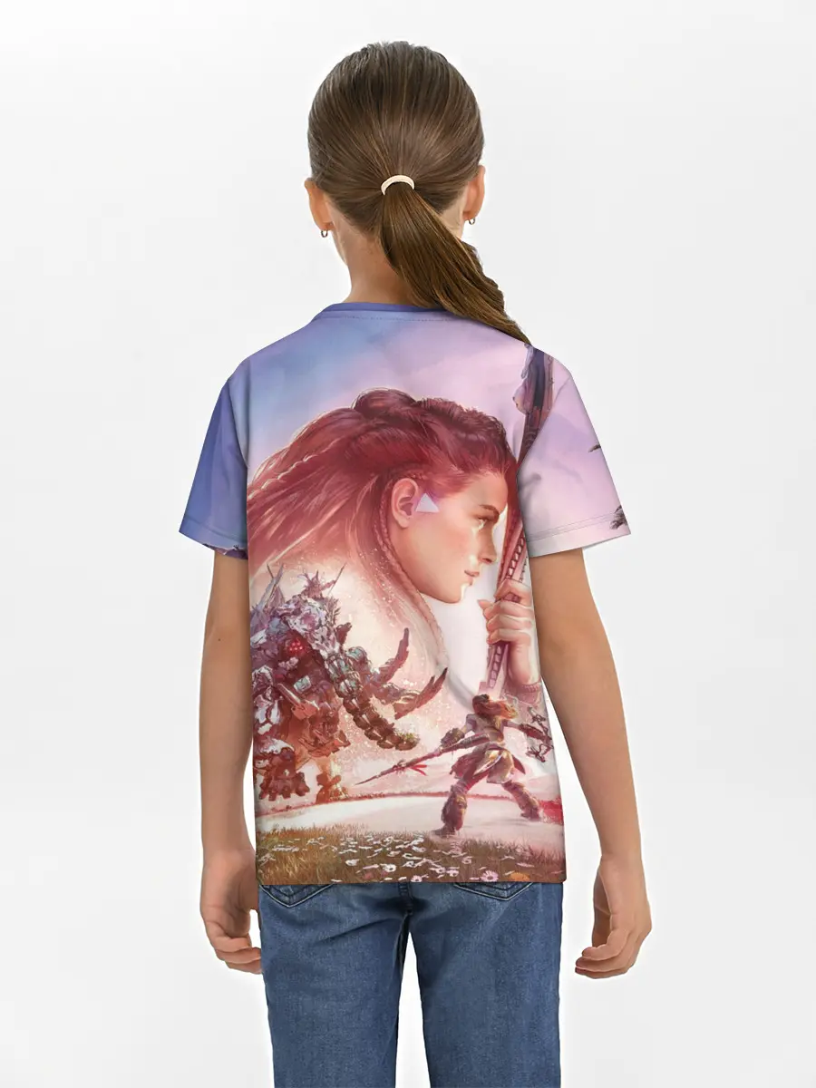 Детская базовая футболка / Элой Horizon Forbidden West DE