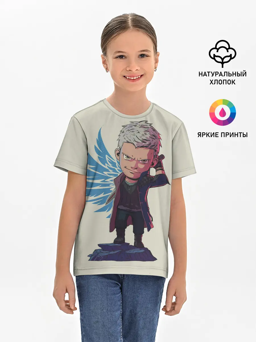 Детская базовая футболка / Nero Big head