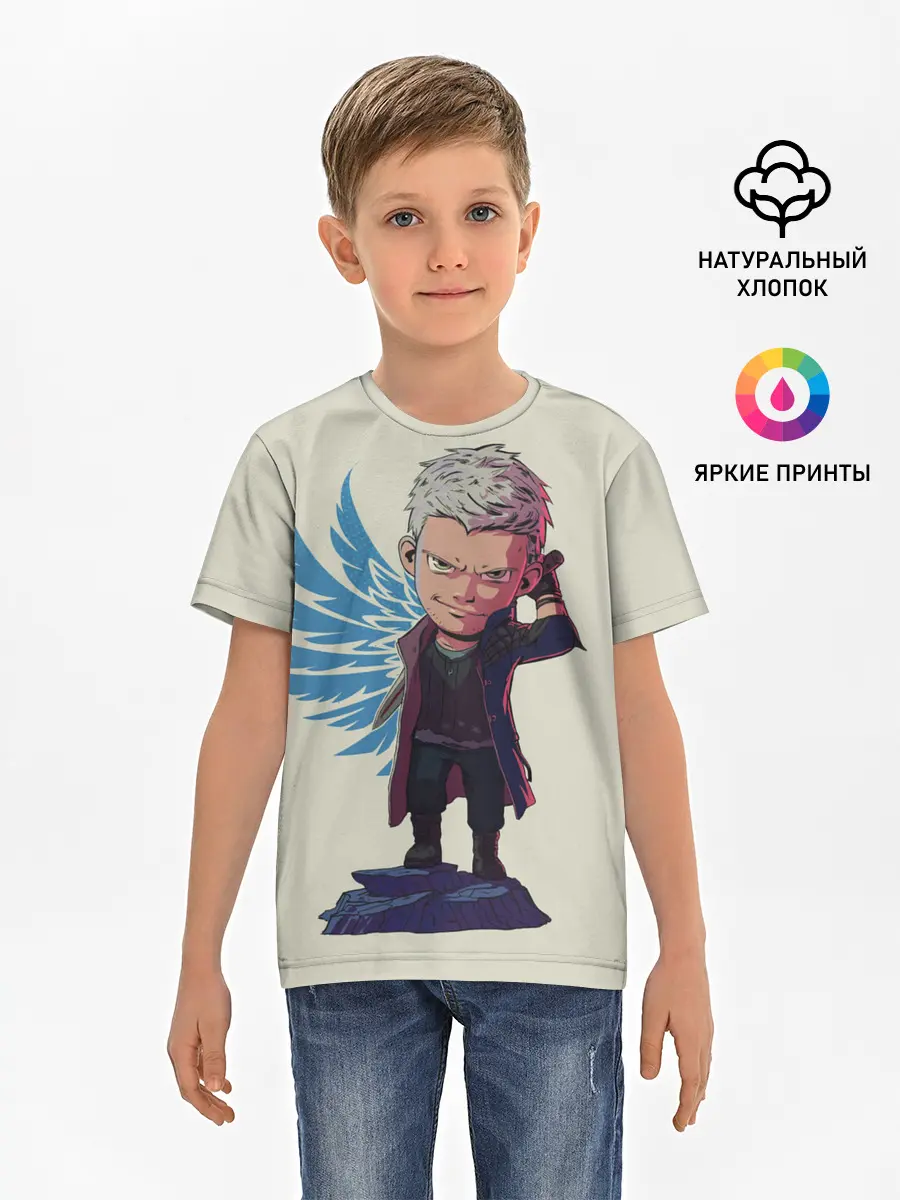 Детская базовая футболка / Nero Big head