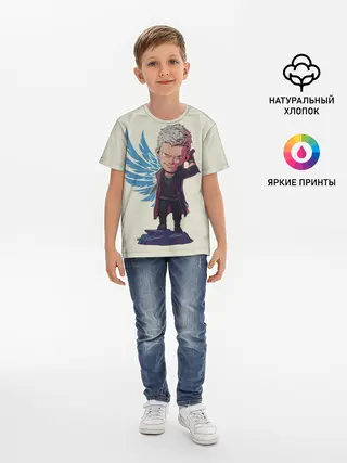 Детская базовая футболка / Nero Big head