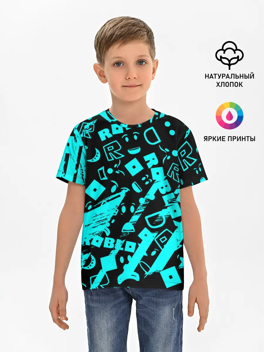 Детская базовая футболка / Roblox