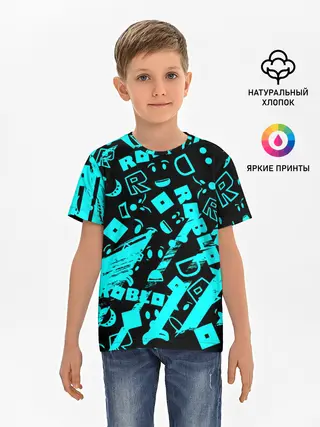 Детская базовая футболка / Roblox