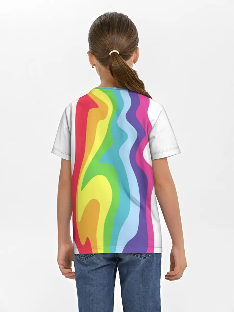 Детская базовая футболка / Радуга