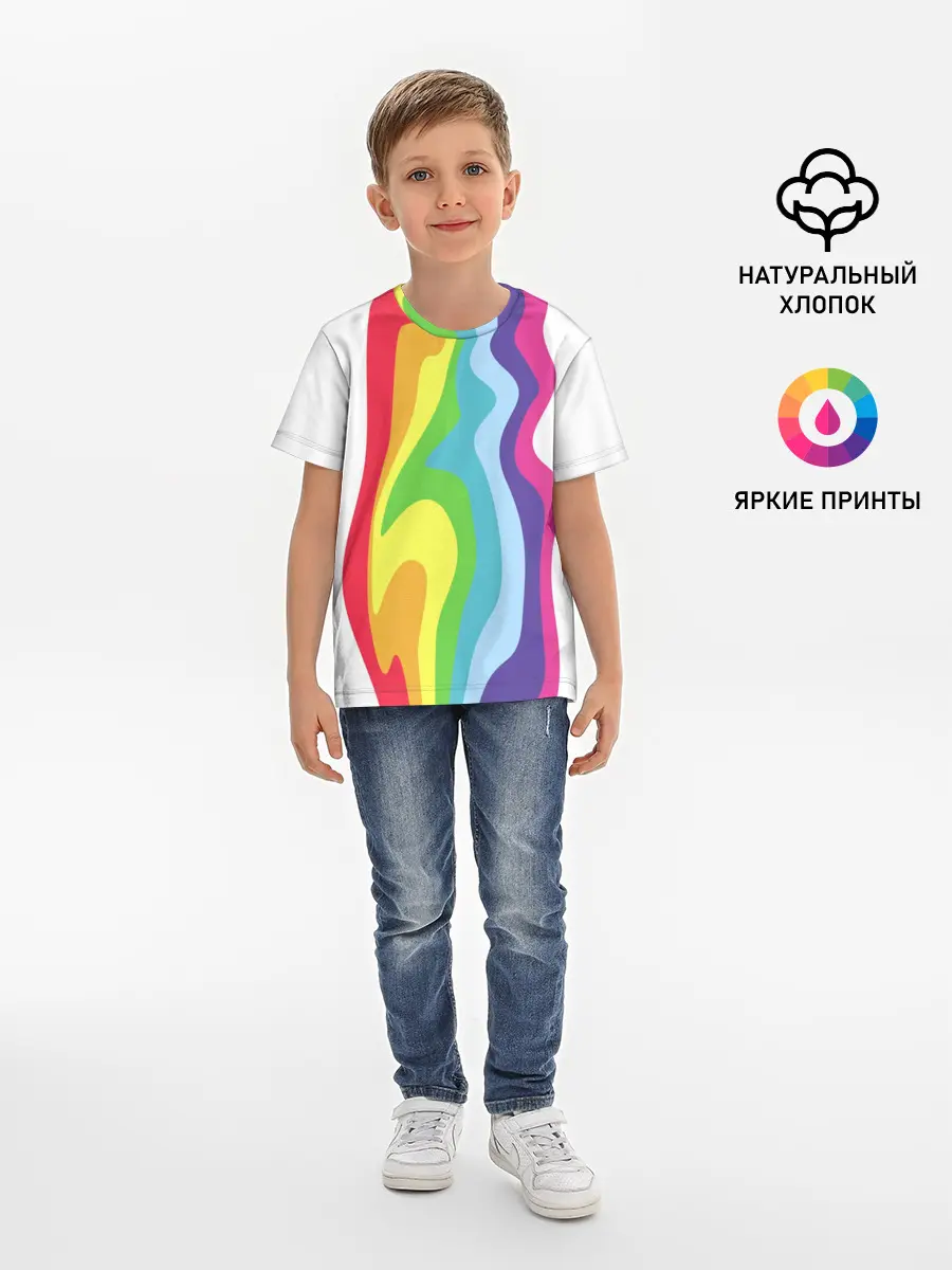 Детская базовая футболка / Радуга